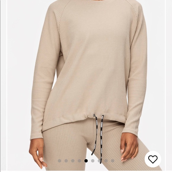 stronger cush ribbed beige lounge set - Picture 4 of 10